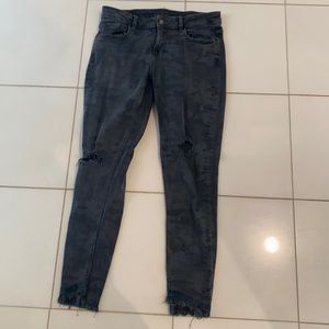 Blue camouflage Zara jeans